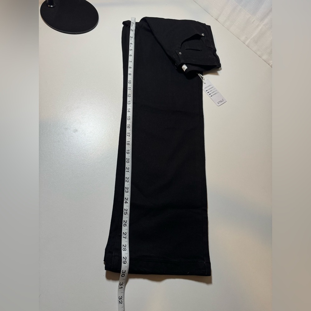ETTELO Jeans High Waisted Straight Leg Loose Stretchy. Size:2 - Picture 14 of 16